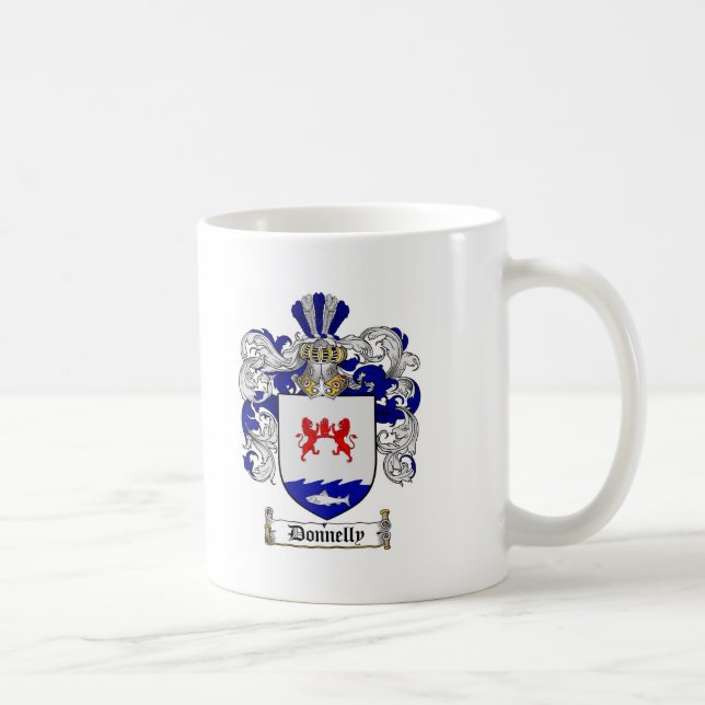 CANECA DE CAFÉ CRISTA DA FAMÍLIA DE DONNELLY - BRASÃO DE DONNELLY (Direita)