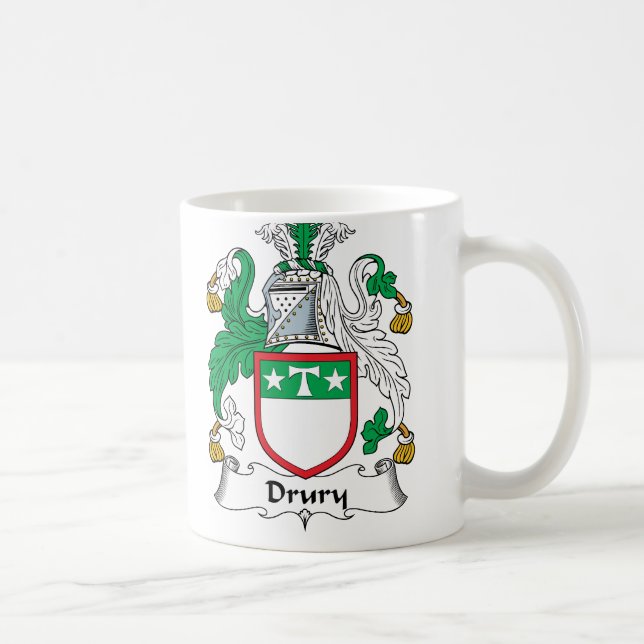 Caneca De Café Crista da família de Drury (Direita)