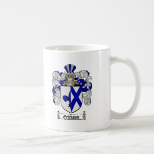CANECA DE CAFÉ CRISTA DA FAMÍLIA DE ERICKSON - BRASÃO DE ERICKS