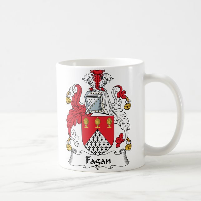 Caneca De Café Crista da família de Fagan (Direita)