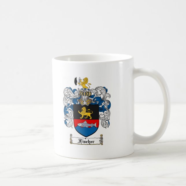 CANECA DE CAFÉ CRISTA DA FAMÍLIA DE FISCHER - BRASÃO DE FISCHER (Direita)