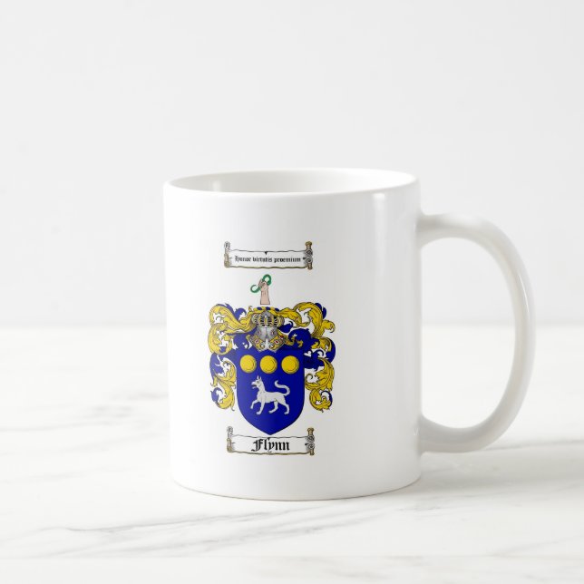 CANECA DE CAFÉ CRISTA DA FAMÍLIA DE FLYNN - BRASÃO DE FLYNN (Direita)