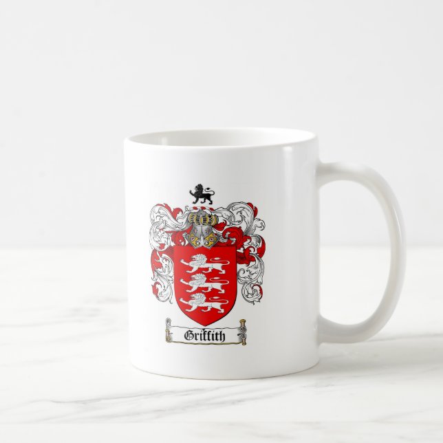 CANECA DE CAFÉ CRISTA DA FAMÍLIA DE GRIFFITH - BRASÃO DE GRIFFITH (Direita)