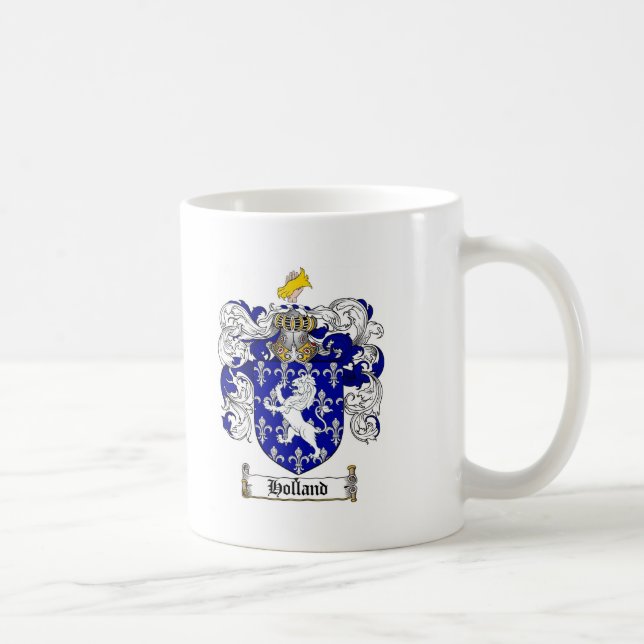 CANECA DE CAFÉ CRISTA DA FAMÍLIA DE HOLLAND - BRASÃO DE HOLLAND (Direita)