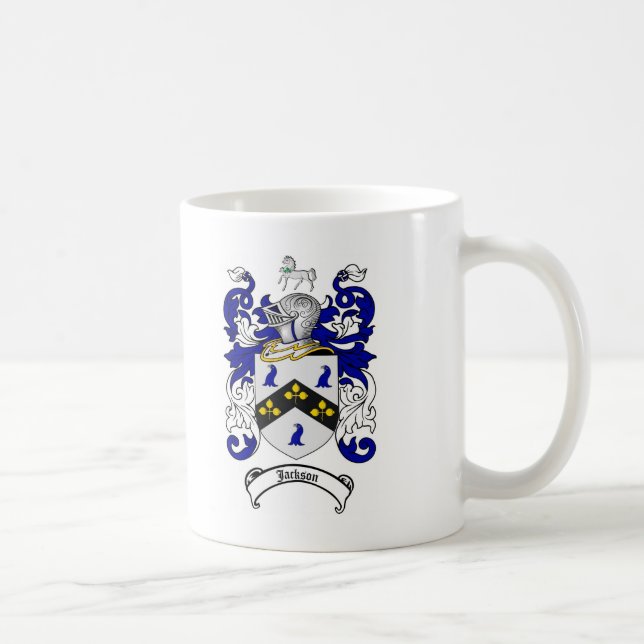 CANECA DE CAFÉ CRISTA DA FAMÍLIA DE JACKSON - BRASÃO DE JACKSON (Direita)