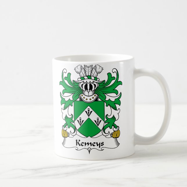 Caneca De Café Crista da família de Kemeys (Direita)