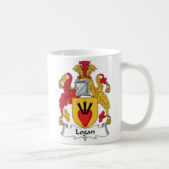 Caneca De Café Crista da família de Logan (Direita)