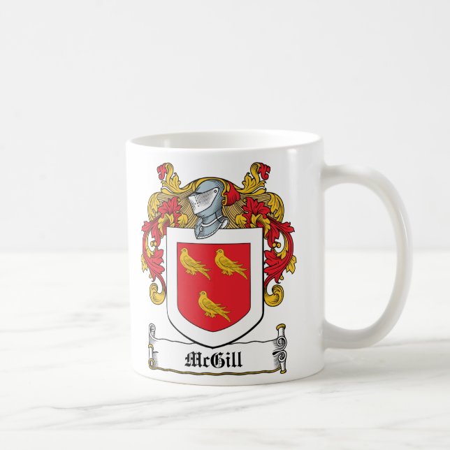 Caneca De Café Crista da família de McGill (Direita)
