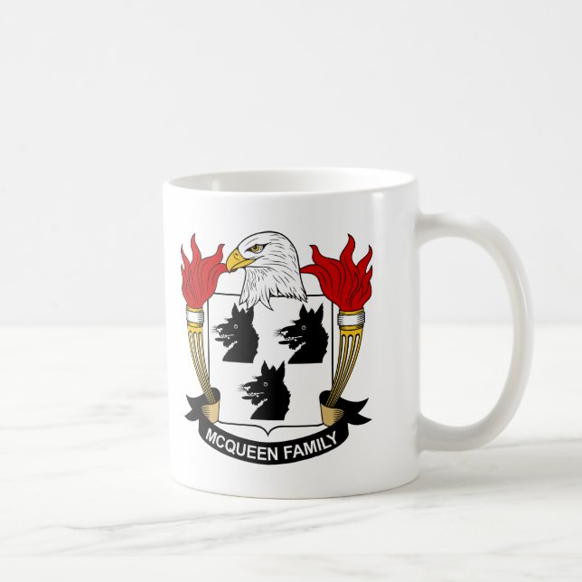 Caneca De Café Crista da família de McQueen (Direita)