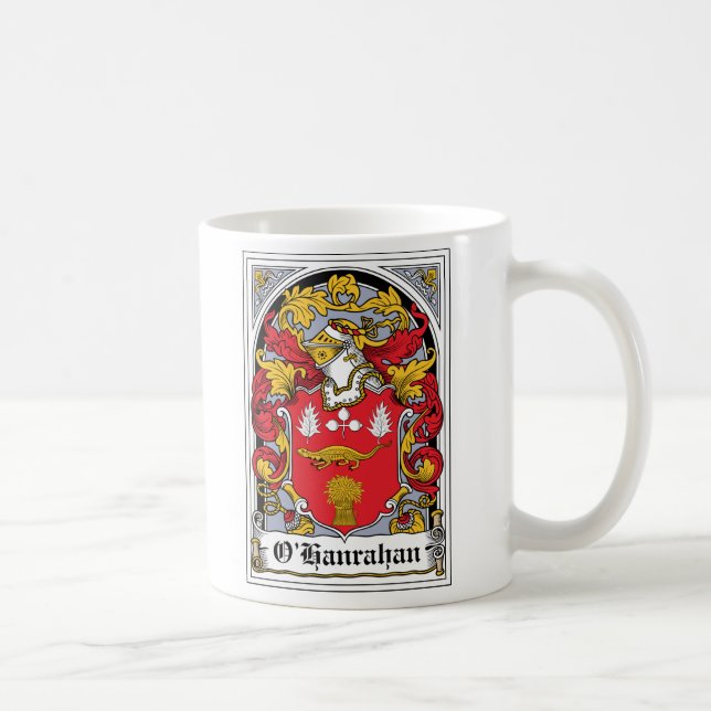 Caneca De Café Crista da família de O'Hanrahan (Direita)