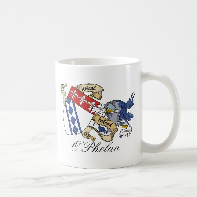 Caneca De Café Crista da família de O'Phelan (Direita)