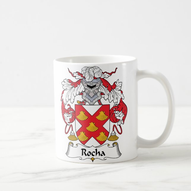 Caneca De Café Crista da família de Rocha (Direita)
