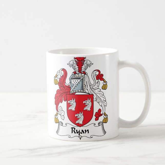Caneca De Café Crista da família de Ryan (Direita)
