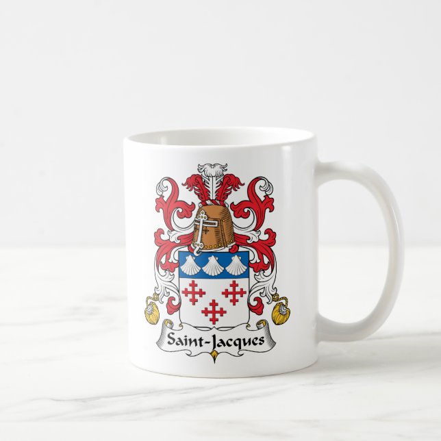 Caneca De Café Crista da família de Santo-Jacques (Direita)