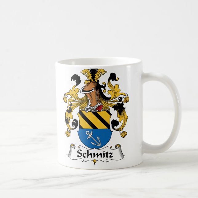 Caneca De Café Crista da família de Schmitz (Direita)