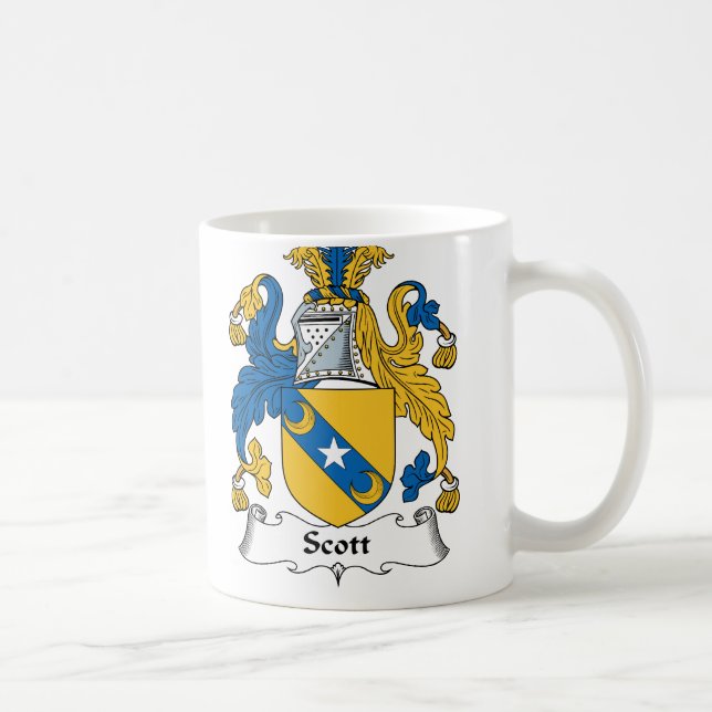 Caneca De Café Crista da família de Scott (Direita)