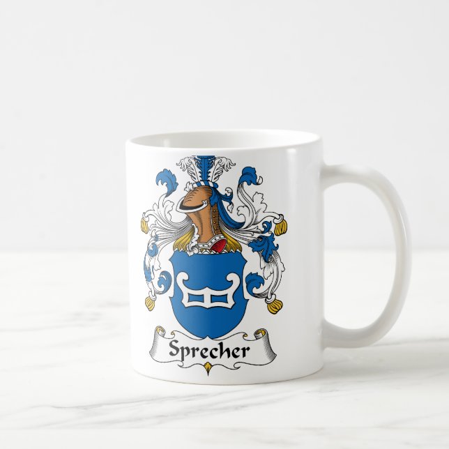 Caneca De Café Crista da família de Sprecher (Direita)