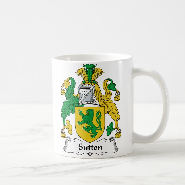 Caneca De Café Crista da família de Sutton (Direita)