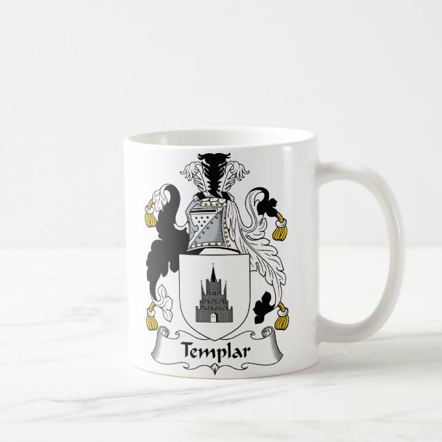 Caneca De Café Crista da família de Templar (Direita)