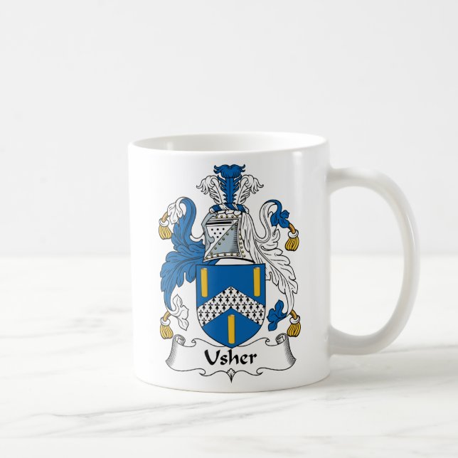 Caneca De Café Crista da família de Usher (Direita)