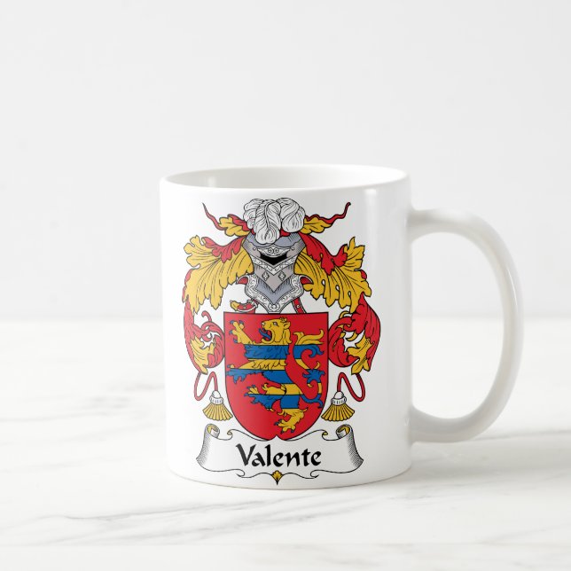 Caneca De Café Crista da família de Valente (Direita)