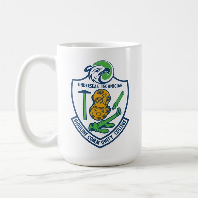 Caneca De Café Crista da Tecnologia Submarina (Esquerda)