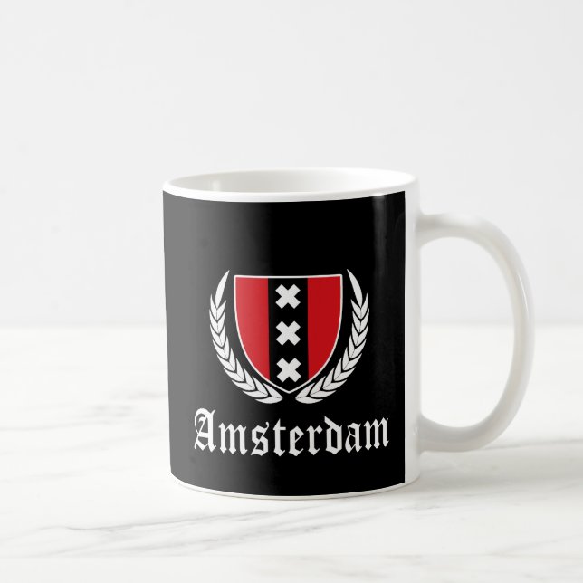 Caneca De Café Crista de Amsterdã (Direita)