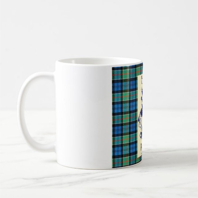 Caneca De Café Crista de Kirkpatrick no Tartan de (Esquerda)