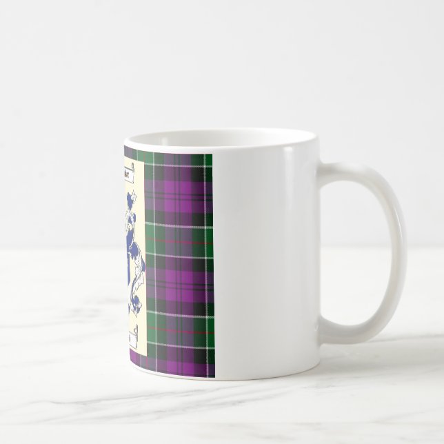 Caneca De Café Crista de Kirkpatrick no Tartan do roxo de (Direita)