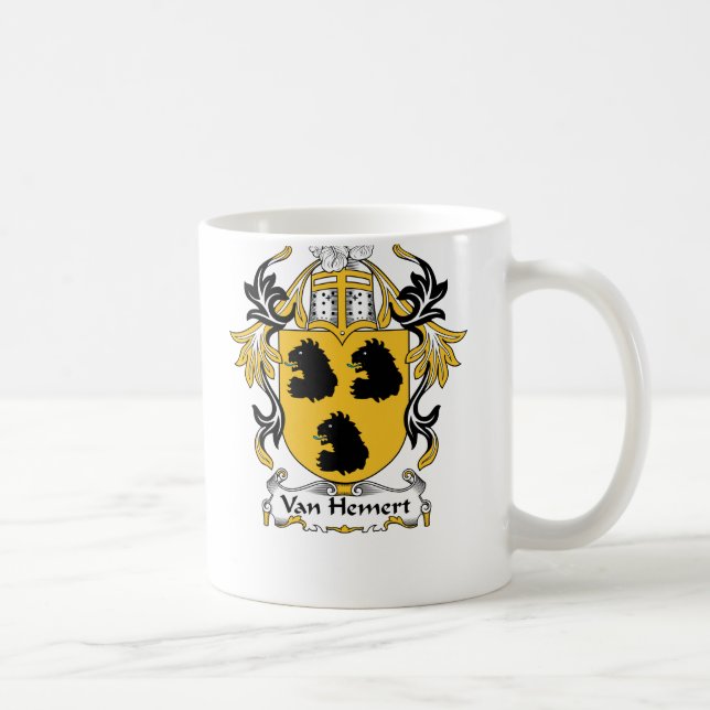 Caneca De Café Crista de Van Hemert Família (Direita)