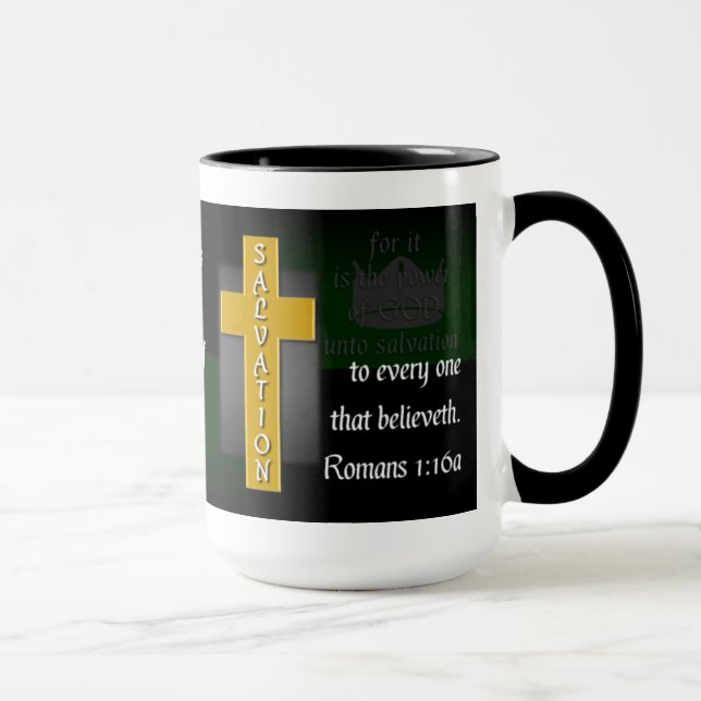 Caneca de café cristã nao humilhada do verso da (Direita)