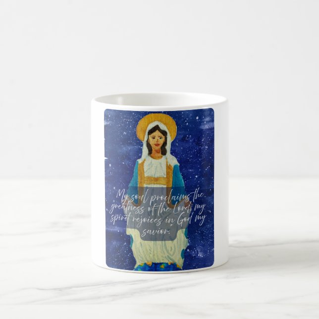 Caneca de café cristã Virgem Maria Bendita (Centro)