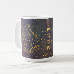 Caneca De Café Cristais Celestiais Personalizados - Dótulo Espaci