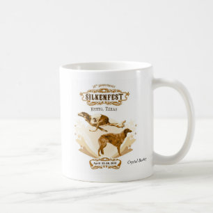 Caneca De Café Cristal 2010 do logotipo de Silkenfest Buckey