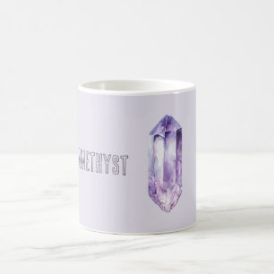 Caneca De Café Cristal de Ametista Roxa
