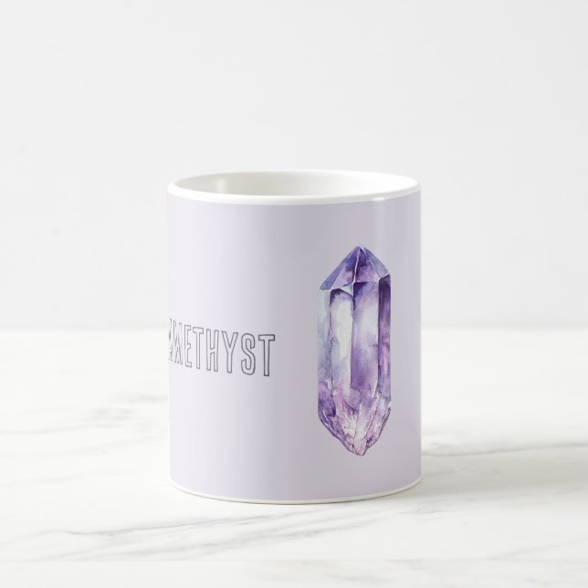 Caneca De Café Cristal de Ametista Roxa (Centro)