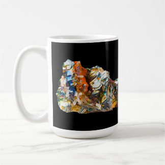 Caneca De Café Cristal de Hematita Arco-íris Mineral Iridescente