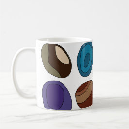 Caneca De Café Cristal de Pedra de Ágata Colorida Curador