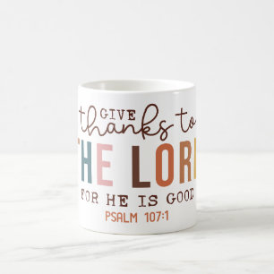 Caneca De Café Cristão Inspirador dá Obrigados