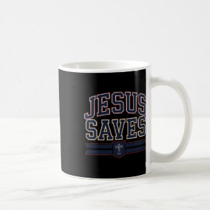 Caneca De Café Cristão Jesus Salva Irmão Hockey Juventude Menino