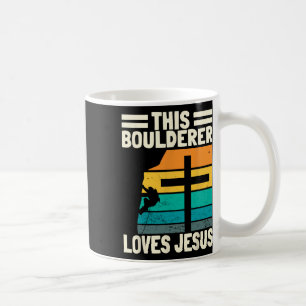 Caneca De Café Cristãos de Bouldering Escalador de Pedras Artific