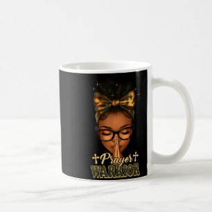 Caneca De Café Cristãos Guerreiros da Oração Camuflagem Afro-Amer