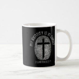 Caneca De Café Cristãos Minha Identidade Está Em Jesus Cristo Bíb