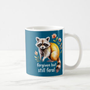 Caneca De Café Cristianismo de Guaxinim Feral Mas Perdoado Cota