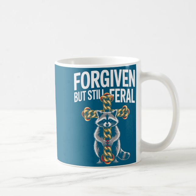 Caneca De Café Cristianismo Esquilo Selvagem Perdoado Mas Ainda C (Direita)
