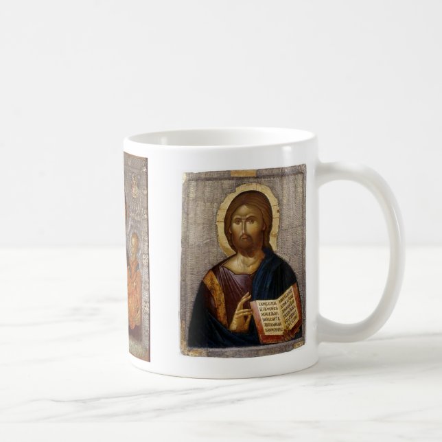 Caneca De Café Cristo, cristo, Theotokos (Direita)