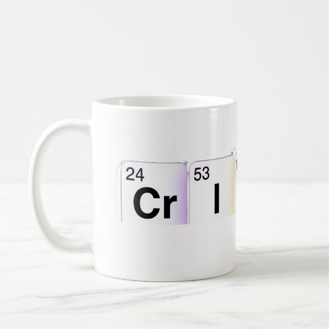 Caneca De Café Cristo Elementos Químicos (Esquerda)