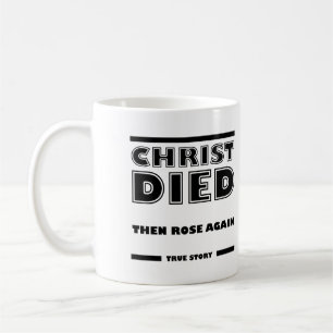 Caneca De Café Cristo Morreu Ressuscitou de Novo História Verdade