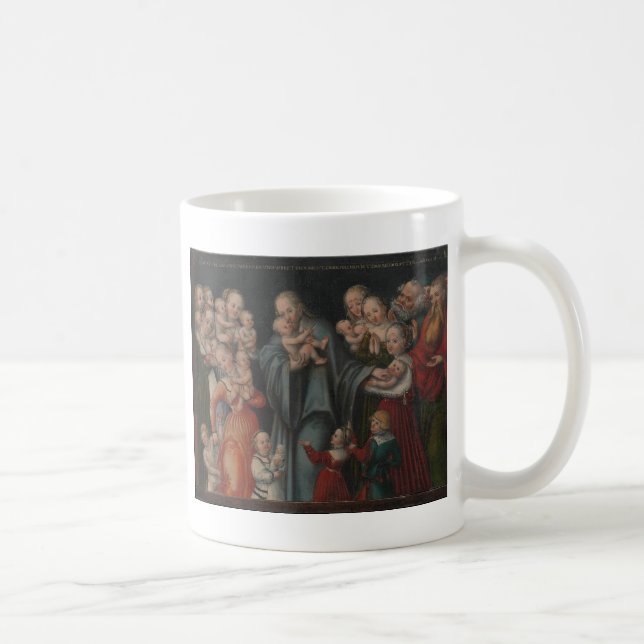 Caneca De Café Cristo que abençoa as crianças (Direita)