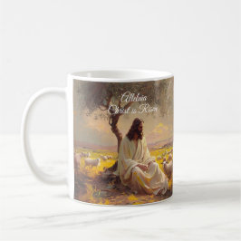 Caneca De Café Cristo Ressuscitado Vintage Páscoa Cristão Religio